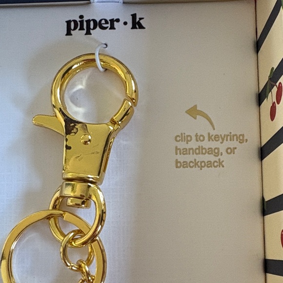 Piper K Cherry Bag Charm - Picture 4 of 5